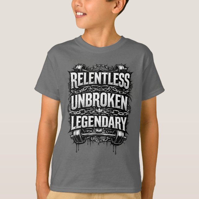 Camiseta Relentless unbroken legendary kids T-shirt  (Anverso)