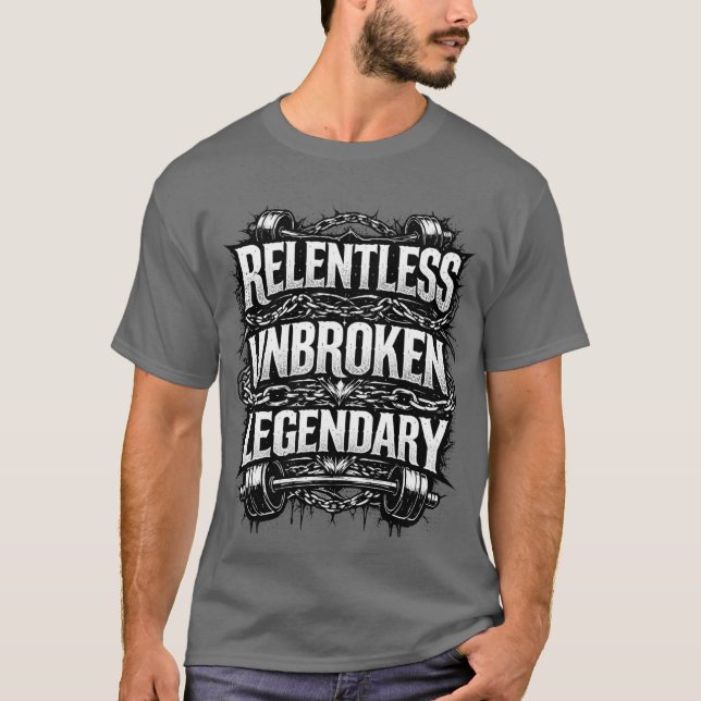 Camiseta Relentless unbroken legendary tshirt (Anverso)