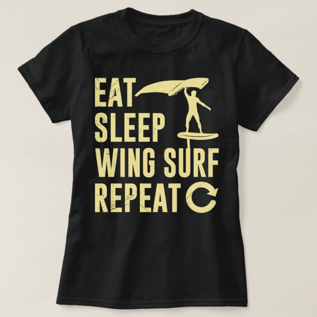 Camiseta Relieve metalizado Ala Comer Sleep Wing Surf De Re (Diseño del anverso)