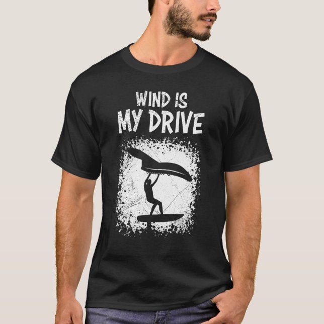 Camiseta Relieve metalizado De Ala Diciendo El Viento Ist M (Anverso)