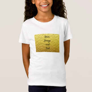 Camiseta Relieve metalizado de oro de lujo personalizado