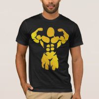 Relieve metalizado Dorado Bodybuilder