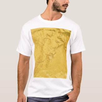 Camiseta Relieve metalizado dorado: Textura abstracta brill