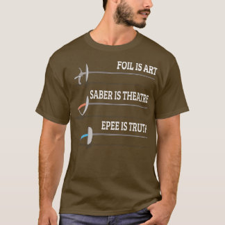 Camiseta Relieve metalizado: Esgrima De Esgrima De Esgrima