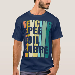 Camiseta Relieve metalizado Saber de la Esgrima de Esgrima