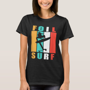 Camiseta Relieve metalizado Surf Hydrofoil Board Gracioso r