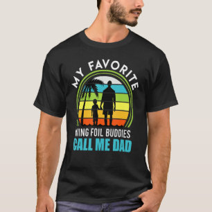 Camiseta Relieve metalizado Wing de papá padre padre de fam