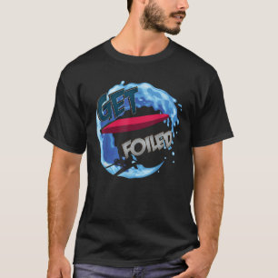 Camiseta Relieves metalizados de surf en hidrofoil y Foilbo
