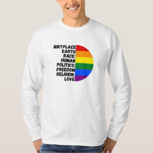 Camiseta Religión Amor Libertad Arcoiris Gente