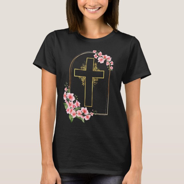 Camiseta Religión cristiana Jesús La religión es la flor cr (Anverso)