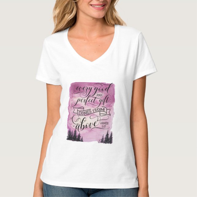 Camiseta Religión cristiana retro Jesús Verso de la Biblia  (Anverso)