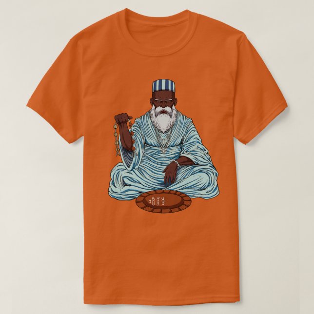 Camiseta Religión de Dios de Yoruba Orunmila (Diseño del anverso)