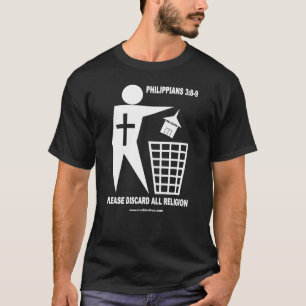 Camiseta Religión de la basura (camisa oscura)