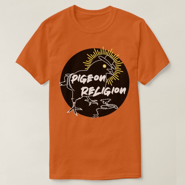 Camiseta Religión de paloma 1 (Diseño del anverso)