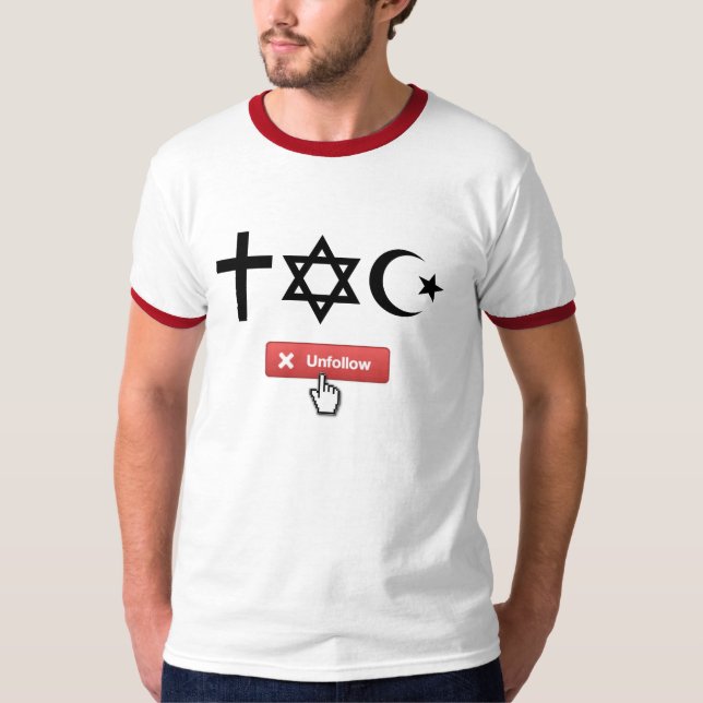 Camiseta Religión de Unfollow (Anverso)