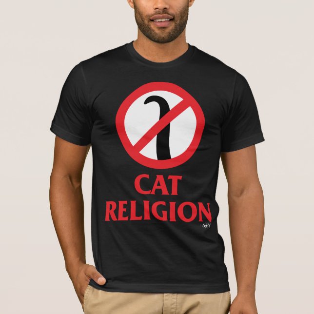 Camiseta Religión del gato (Anverso)