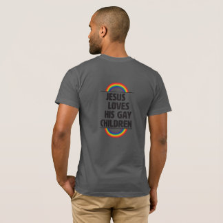 Camiseta Religión gay Jesús ama a sus hijos gays