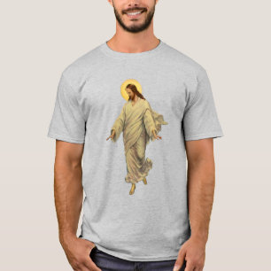 Camiseta Religión Vintage, Jesucristo caminando sobre el ag