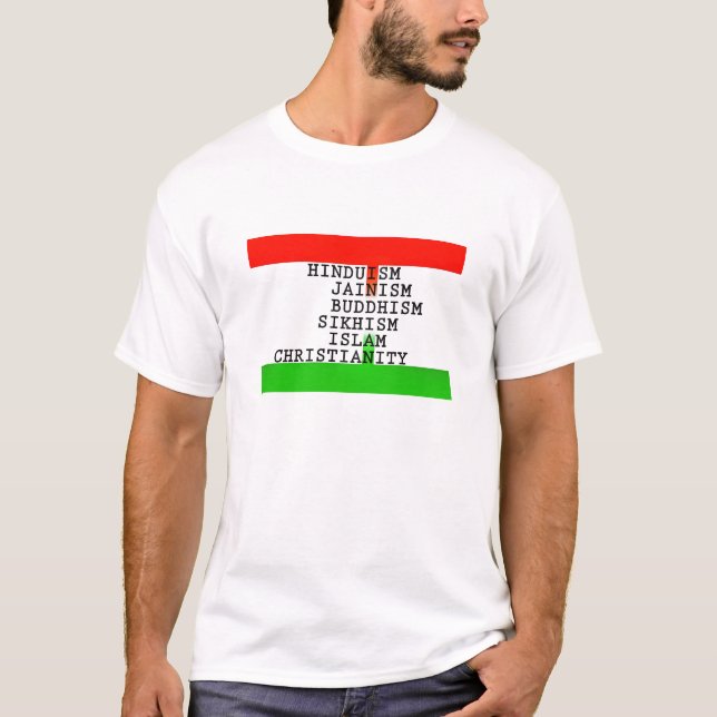 Camiseta Religiones de identidad indias (Anverso)