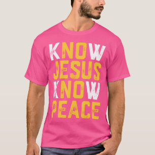 Camiseta Religiosa Cristiana Pastor Religioso Conoce a Jesú