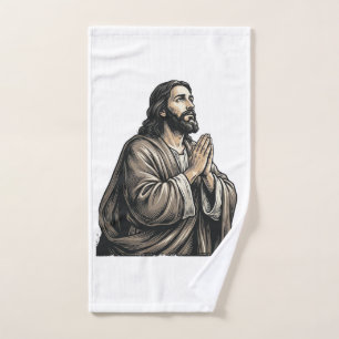 Camiseta religiosa de hombre orando con grabado vi
