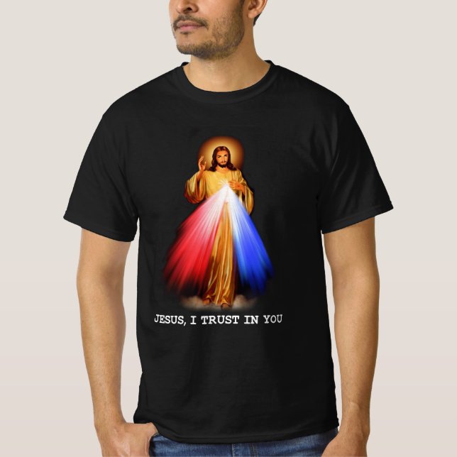 Camiseta Religioso Cristiano Jesús Confío En Tu Religión (Anverso)