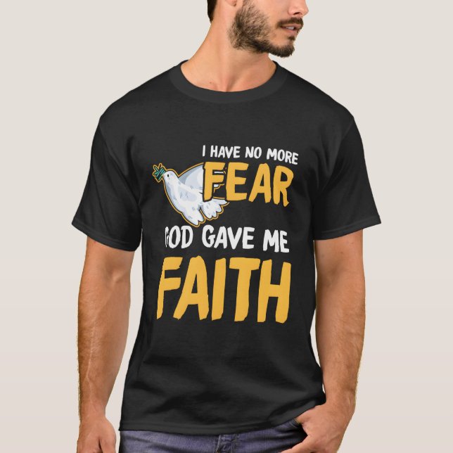 Camiseta Religioso No Siento Miedo De Que Jesús Me Diera Fi (Anverso)