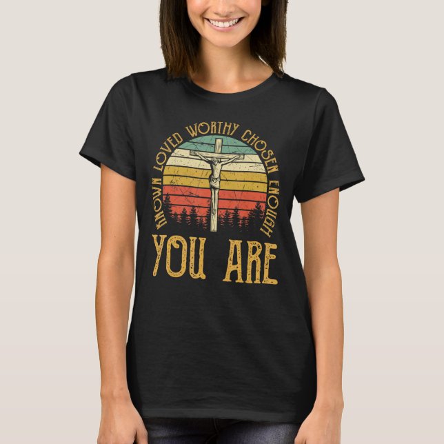 Camiseta Religioso, se sabe que es digno de ser elegido lo  (Anverso)