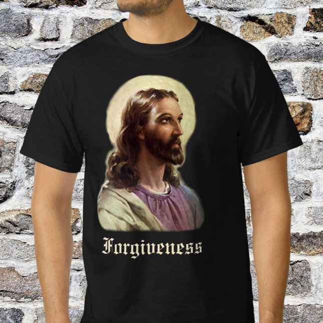 Camiseta Religioso vintage, retrato de Jesucristo con Halo (Subido por el creador)