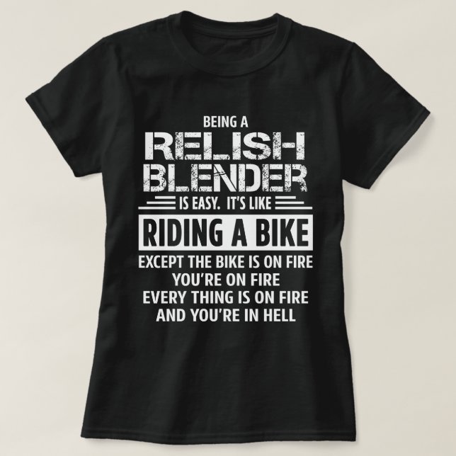 Camiseta Relish Blender (Diseño del anverso)