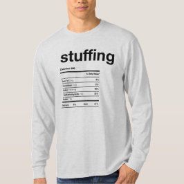 Camiseta Rellenar datos de información nutricional