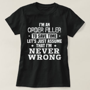Camiseta Relleno de pedidos