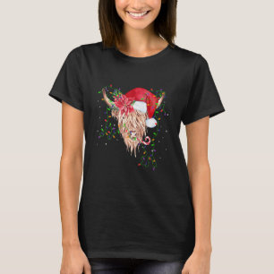 Camiseta Rellenos de calcetín de Navidad de granja Highland