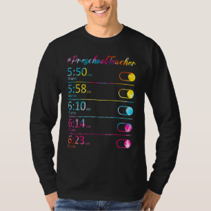 Camiseta Reloj de alarma de apreciación de profesores de pr