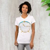 Reloj de alarma de oro retro con reloj de tiempo d