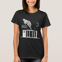 Camiseta Reloj de alarma de vida de sueño divertido