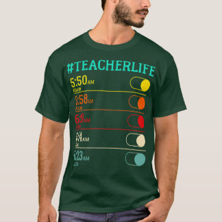 Camiseta Reloj de alarma de vida del profesor