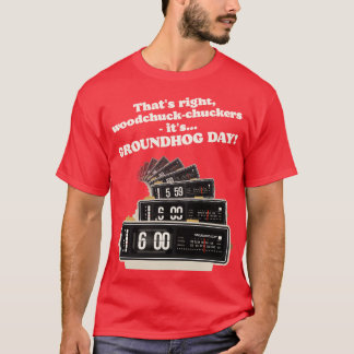 Camiseta Reloj de alarma del Día de la Marmota