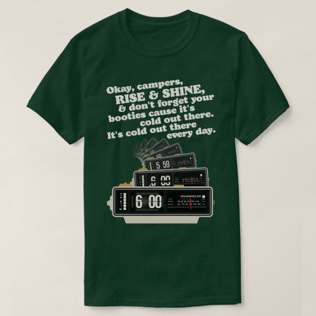 Camiseta Reloj de alarma del Día del alzamiento y el lavado (Diseño del anverso)