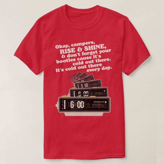 Camiseta Reloj de alarma del Día del alzamiento y el lavado (Diseño del anverso)
