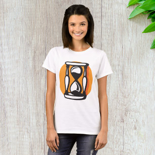 Camiseta Reloj de arena retro minimalista Tiempo