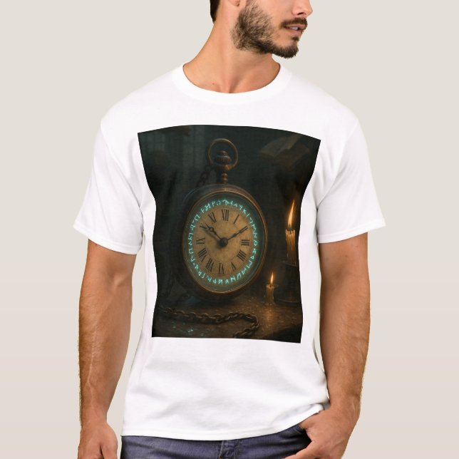 Camiseta Reloj de bolsillo antiguo (Anverso)