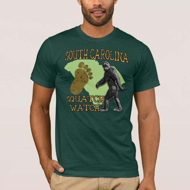 Camiseta Reloj de Carolina del Sur Squatch (Anverso)