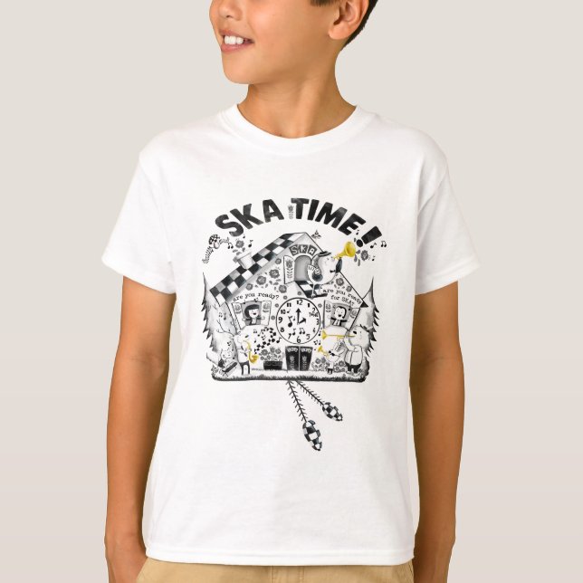 Camiseta Reloj de cuco del tiempo de Ska (Anverso)