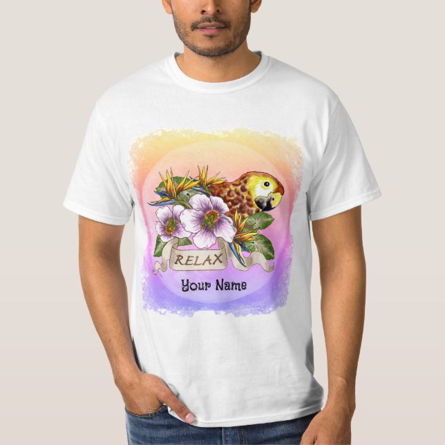 Camiseta Reloj de loros (Anverso)