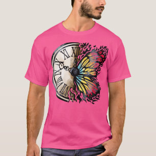 Camiseta Reloj de mariposa y cosecha