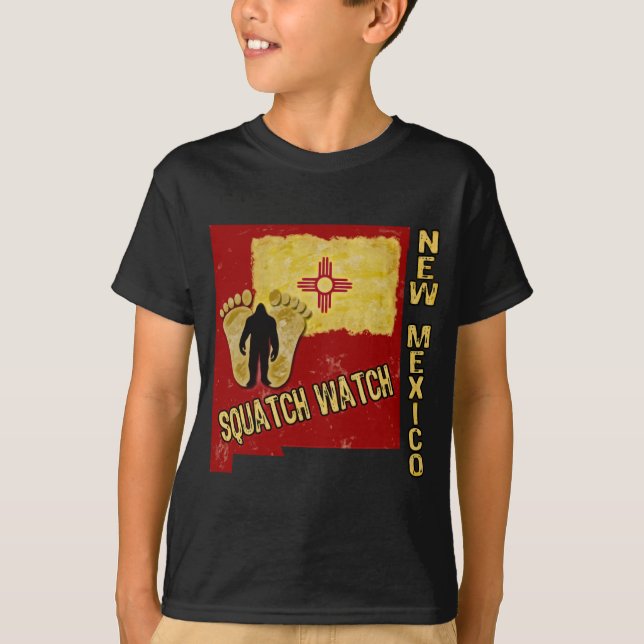 Camiseta Reloj de New México Squatch (Anverso)