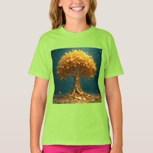 Camiseta Reloj de pared árbol del dinero