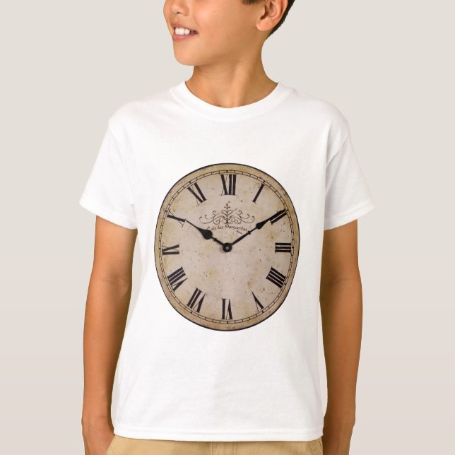 Camiseta Reloj de pared de vintage (Anverso)