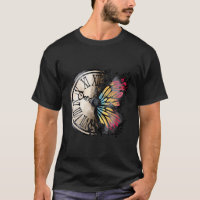 Reloj de pared inspirado en mariposa